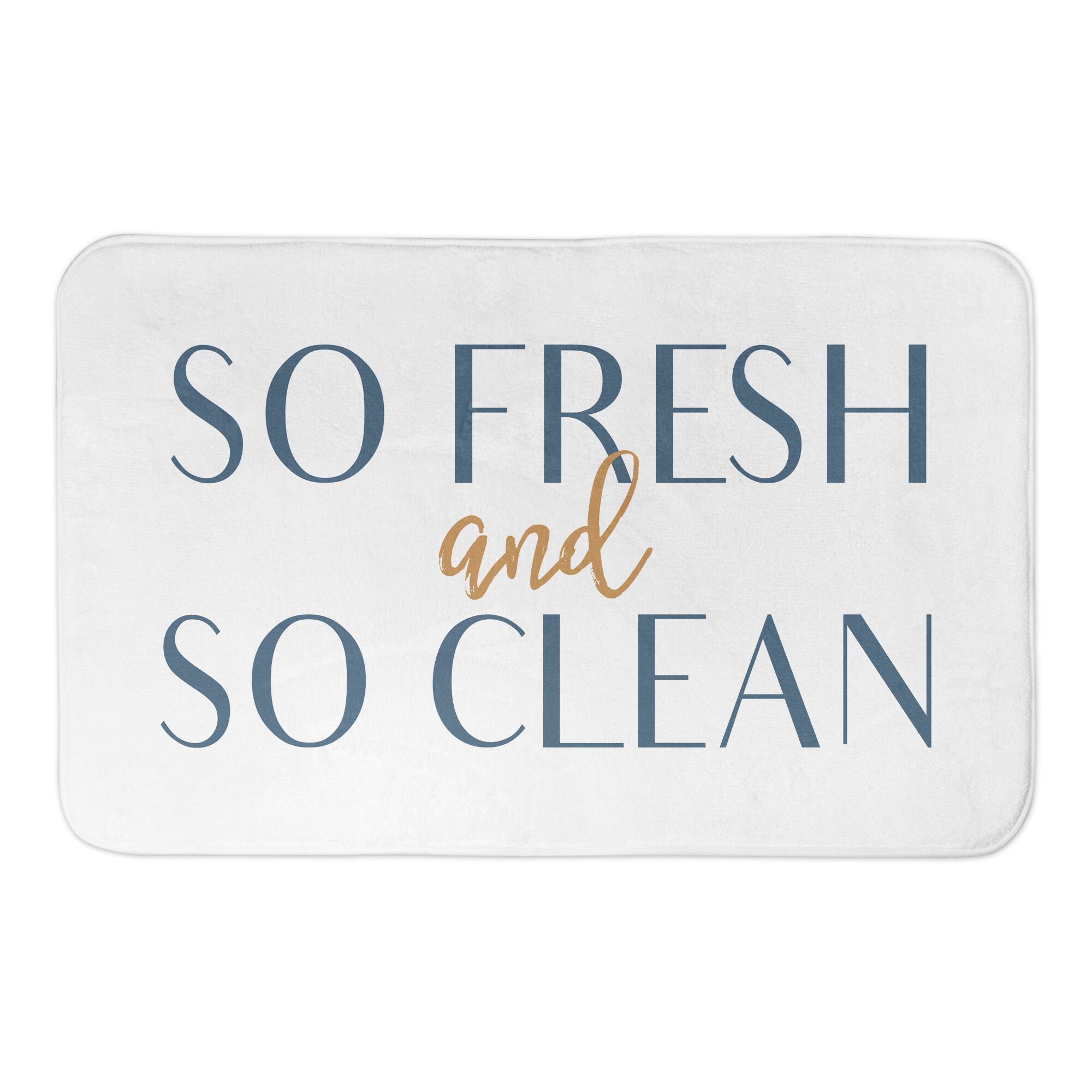 So Fresh and So Clean 34" x 21" Bath Mat